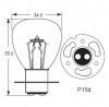 12 Volt 35/30W APF P15D 30 base Headlamp bulb